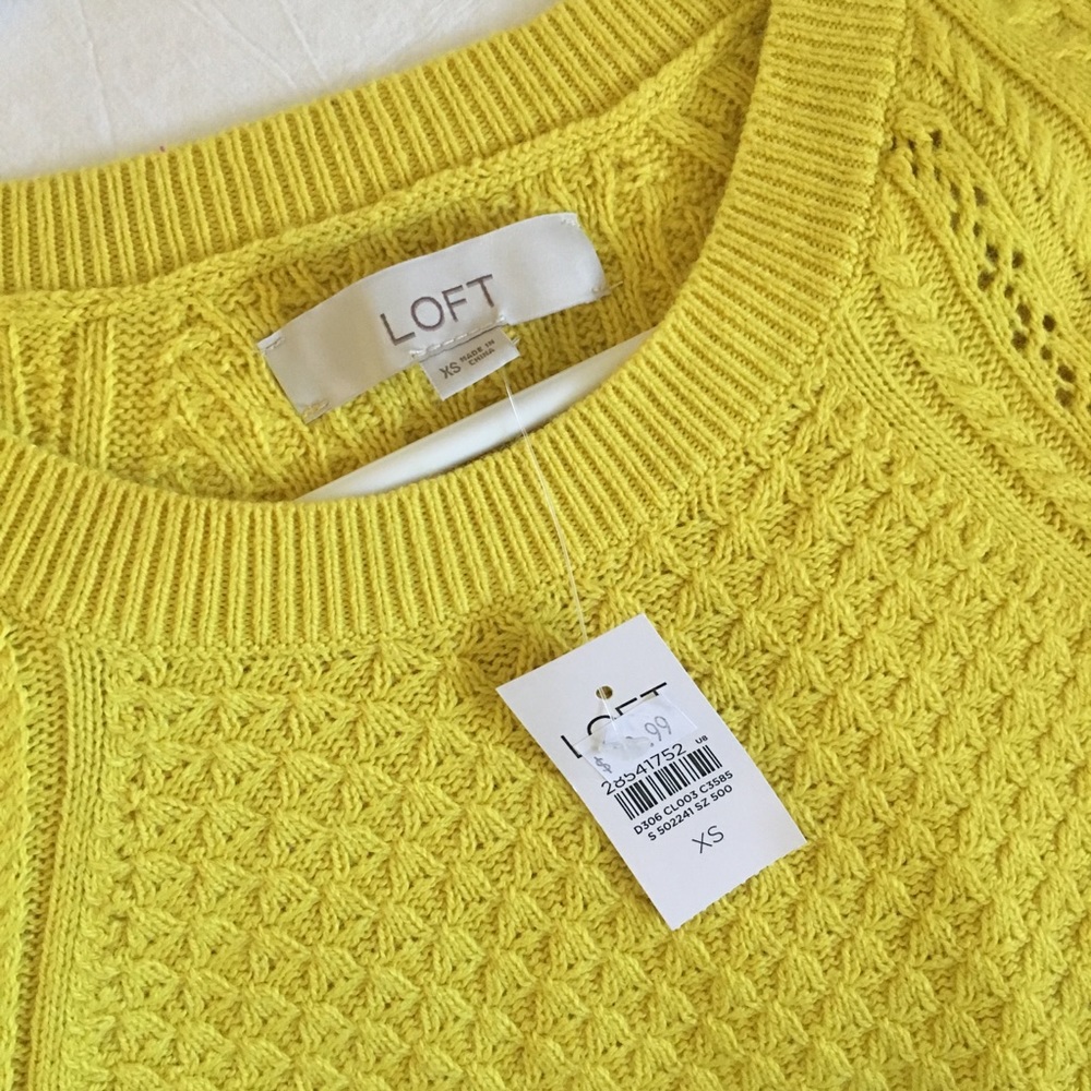 NWT Yellow, XS Sweater